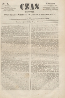 Czas : dziennik poświęcony polityce krajowej i zagranicznej oraz wiadomościom literackim, rolniczym i przemysłowym. [R.1], nr 4 (7 listopada 1848)