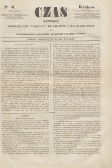 Czas : dziennik poświęcony polityce krajowej i zagranicznej oraz wiadomościom literackim, rolniczym i przemysłowym. [R.1], nr 6 (9 listopada 1848)