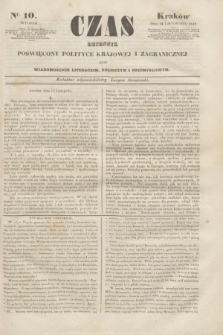 Czas : dziennik poświęcony polityce krajowej i zagranicznej oraz wiadomościom literackim, rolniczym i przemysłowym. [R.1], nr 10 (14 listopada 1848) + dod.