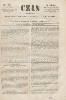 Czas : dziennik poświęcony polityce krajowej i zagranicznej oraz wiadomościom literackim, rolniczym i przemysłowym. [R.1], nr 18 (23 listopada 1848)
