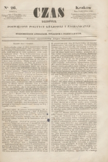 Czas : dziennik poświęcony polityce krajowej i zagranicznej oraz wiadomościom literackim, rolniczym i przemysłowym. [R.1], nr 26 (2 grudnia 1848)