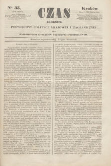 Czas : dziennik poświęcony polityce krajowej i zagranicznej oraz wiadomościom literackim, rolniczym i przemysłowym. [R.1], nr 35 (14 grudnia 1848)