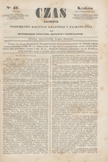 Czas : dziennik poświęcony polityce krajowej i zagranicznej oraz wiadomościom literackim, rolniczym i przemysłowym. [R.1], nr 46 (29 grudnia 1848)