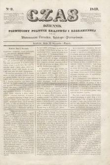 Czas : dziennik poświęcony polityce krajowéj i zagranicznéj oraz wiadomościom literackim, rolniczym i przemysłowym. [R.2], nr 9 (12 stycznia 1849)