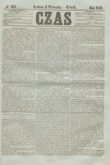 Czas. [R.2], № 163 (11 września 1849)
