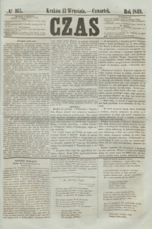 Czas. [R.2], № 165 (13 września 1849)