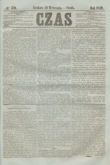 Czas. [R.2], № 170 (19 września 1849)
