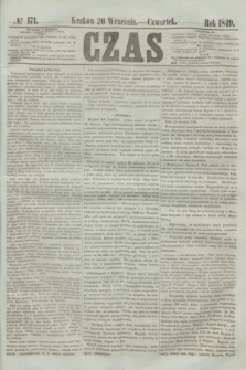 Czas. [R.2], № 171 (20 września 1849)