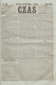 Czas. [R.2], № 173 (22 września 1849)