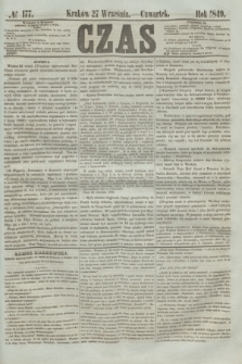Czas. [R.2], № 177 (27 września 1849)
