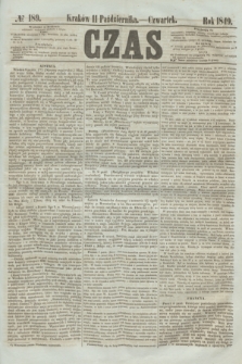 Czas. [R.2], № 189 (11 października 1849)