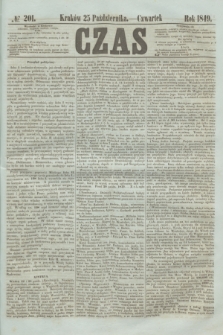 Czas. [R.2], № 201 (25 października 1849)