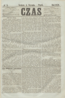 Czas. [R.3], № 3 (4 stycznia 1850)