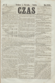 Czas. [R.3], № 4 (5 stycznia 1850)