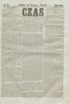 Czas. [R.3], № 18 (22 stycznia 1850)