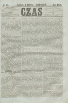 Czas. [R.3], № 28 (4 lutego 1850)