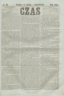 Czas. [R.3], № 34 (11 lutego 1850)