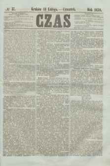 Czas. [R.3], № 37 (14 lutego 1850)