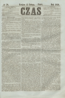 Czas. [R.3], № 38 (15 lutego 1850)