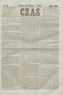 Czas. [R.3], № 42 (20 lutego 1850)