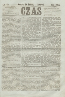 Czas. [R.3], № 49 (28 lutego 1850)