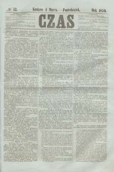 Czas. [R.3], № 52 (4 marca 1850)