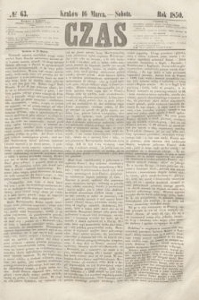 Czas. [R.3], № 63 (16 marca 1850)