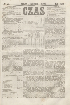 Czas. [R.3], № 77 (3 kwietnia 1850)