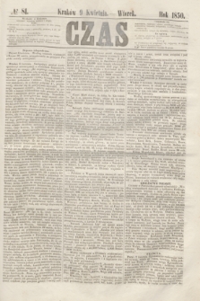 Czas. [R.3], № 81 (9 kwietnia 1850)