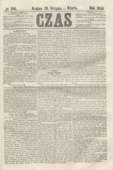 Czas. [R.3], № 190 (20 sierpnia 1850)