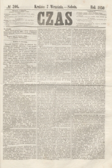 Czas. [R.3], № 206 (7 września 1850)