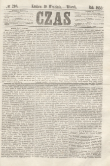 Czas. [R.3], № 208 (10 września 1850)