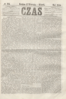 Czas. [R.3], № 214 (17 września 1850)