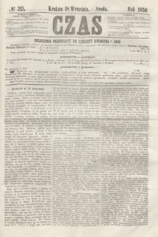 Czas. [R.3], № 215 (18 września 1850)