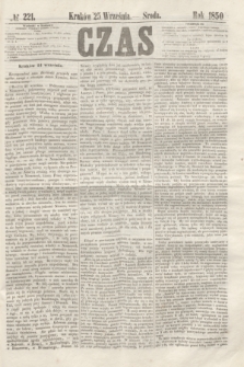 Czas. [R.3], № 221 (25 września 1850)