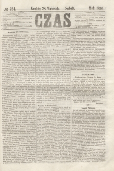 Czas. [R.3], № 224 (28 września 1850)