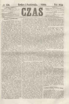 Czas. [R.3], № 230 (5 października 1850)