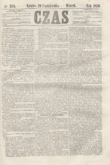 Czas. [R.3], № 250 (29 października 1850)