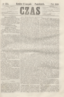 Czas. [R.3], № 254 (4 listopada 1850)