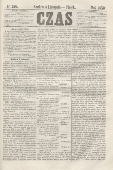 Czas. [R.3], № 258 (8 listopada 1850)