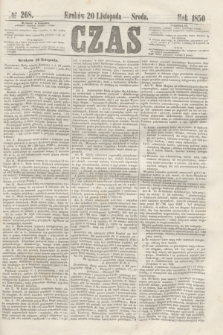 Czas. [R.3], № 268 (20 listopada 1850)