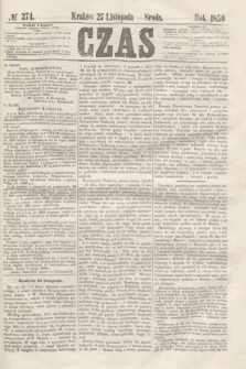 Czas. [R.3], № 274 (27 listopada 1850)