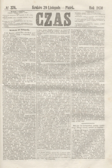 Czas. [R.3], № 276 (29 listopada 1850)