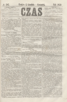 Czas. [R.3], № 287 (12 grudnia 1850)