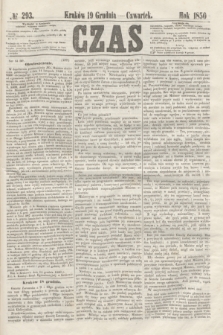 Czas. [R.3], № 293 (19 grudnia 1850)