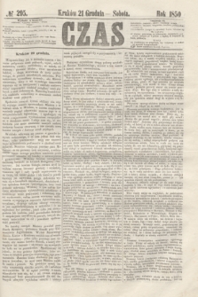 Czas. [R.3], № 295 (21 grudnia 1850)