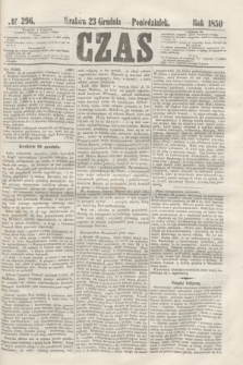 Czas. [R.3], № 296 (23 grudnia 1850)