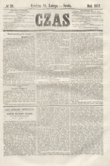 Czas. [R.5], № 39 (18 lutego 1852)