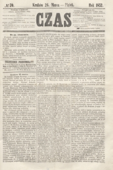 Czas. [R.5], № 70 (26 marca 1852)