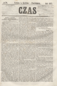 Czas. [R.5], № 78 (5 kwietnia 1852)